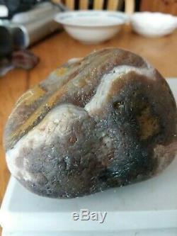 Lake Superior Agate WILD LOOKING (The Scream)13.1 oz one of a kind Laker! VIEW