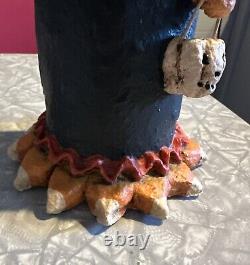 Large 21 Paper Mache Halloween Figure Candy Corn Head Shape 2006 One Of A Kind