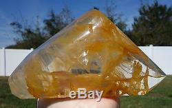 Large GOLDEN HEALER Lemurian QUARTZ Crystal Point Freeform One of a Kind
