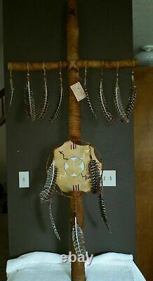 Large Native American Custom One of a Kind Cross Dream Catcher Piece 6 Foot Tall