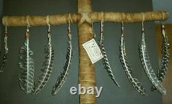 Large Native American Custom One of a Kind Cross Dream Catcher Piece 6 Foot Tall