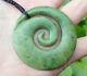 Large One Of Kind Nz Pounamu Greenstone Nephrite Flower Jade Maori Spiral Koru