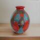 Large One-of-a-kind Handmade Signed 3 Color Vase Made In Nicaragua
