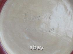 Large One-of-a-Kind Handmade Signed 3 Color Vase Made in Nicaragua