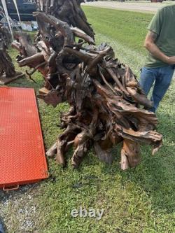 Large Teak Wood One of Kind Hand Carved Pirate Head Absolutely Stunning Piece