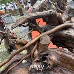 Large Teak Wood One of Kind Hand Carved Pirate Head Absolutely Stunning Piece