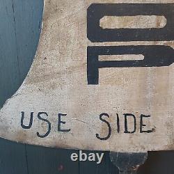 Large Vintage Hand Made Primitive LIBERTY BELL Sign / Two Sided One Of A Kind