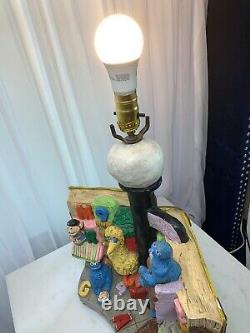 Large Vintage Sesame Street Lamp. One of a Kind, from the 70's