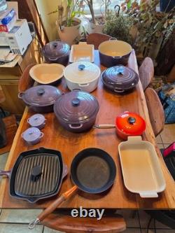 Le Creuset Collection in Cassis one of a kind! Rare & Discontinued