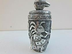 Lee Epperson Sterling Silver Water Jar Pottery with Lid One-of-a-kind Signed 1992