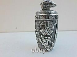 Lee Epperson Sterling Silver Water Jar Pottery with Lid One-of-a-kind Signed 1992