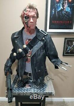Life Size 11 Terminator bust T2 battle damaged stage 5 realistic one of a kind
