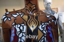 Life Size 71x22x8in Vintage Female(African)Hand Painted, One of a Kind Mannequin