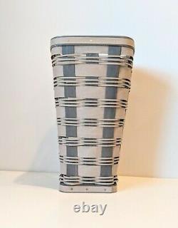 Longaberger Collectors Club RARE One Of A Kind Grey and White Vase Basket