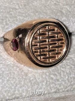 Longaberger ONE of a KIND Award Gold Ring with two rubies FREE SHIPPING