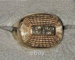 Longaberger ONE of a KIND Gold Ring with EIGHT diamonds FREE SHIPPING