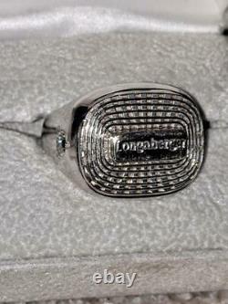 Longaberger ONE of a KIND White Gold Ring with two diamonds FREE SHIPPING