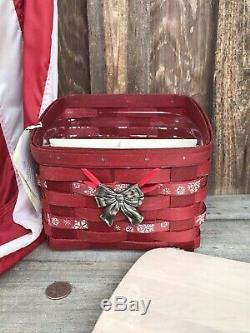 Longaberger TV Time Snowflake One Of A Kind Set