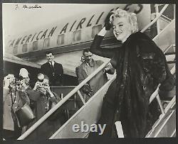 Lot Of 2 Large 1956 & 1954 Marilyn Monroe Original Photo Frank Mastro DiMaggio