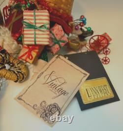Lynn West Victorian Santa Hot Air Balloon Music Box 36 One of a Kind Signed