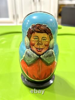 MAD Alfred E. Neuman Russian Nesting Doll (Authentic, handmade, one of a kind!)