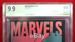 MARVELS #4 (1994 Marvel) PGX 9.9 MT MINT signed STAN LEE. ONE OF A KIND