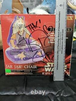 MC Chris Autographed Star Wars Jar Jar Chair From His Yard Sale One Of A Kind