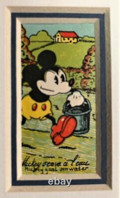 MICKEY MOUSE Art. Vintage 1930s One of a Kind. Three Pieces Special Order