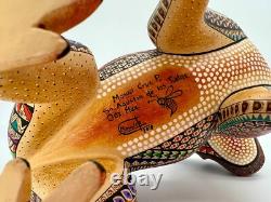 MONKEY- Beautiful one of a kind wood hand-carved ALEBRIJE from Oaxaca, México