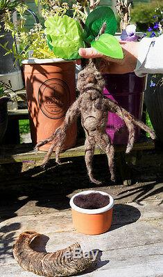 Mandrake Harry Potter Inspired One Of A Kind, Needle Felted