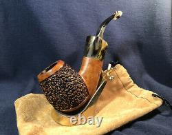 Mario Grandi Sitter! One Of A Kind Gorgeous Estate Pipe Barely Smoked
