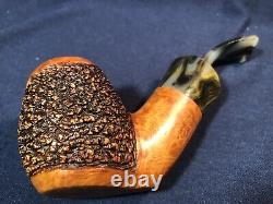 Mario Grandi Sitter! One Of A Kind Gorgeous Estate Pipe Barely Smoked