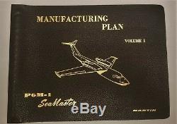 Martin P6M-1 SeaMaster Manufacturing Plan Manual- one of a kind