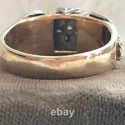 Masonic Heirloom Scottish Rite 32 ONE OF A KIND Diamond & 14K Gold 10.5 Ring