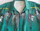 Mens Hand Painted Shrunken Heads Bomber Jacket (one Of A Kind) Size Xl