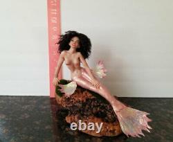 Mermaid fantasy fairy One of a kind Polymer clay figurine