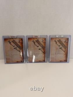 Michael Jacobs Disney Princess Art Card 3pc Set 1/1 One of a Kind Hologram Bell