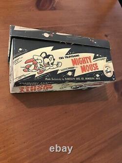 Mighty Mouse Tennis Shoes MINT In BOX CBS RARE One of a Kind