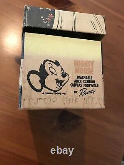 Mighty Mouse Tennis Shoes MINT In BOX CBS RARE One of a Kind