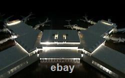 Model Airport Terminal 1400 Scale Includes Lights & Jetways one of a kind