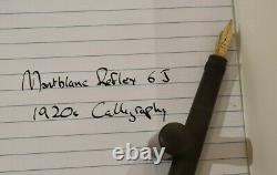 Montblanc Reflex Safety 6 J Nib Vintage 1920s Fountain Pen One of a Kind