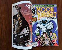 Moon Knight #1 Double Cover! Nm (9.4)/ Vf+ (8.5) White Pages One Of A Kind