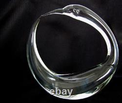 Murano Glass One of a Kind Handblown Signed 9.75 Round Bird Sculpture