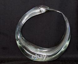 Murano Glass One of a Kind Handblown Signed 9.75 Round Bird Sculpture