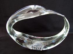 Murano Glass One of a Kind Handblown Signed 9.75 Round Bird Sculpture