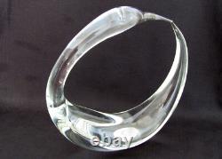 Murano Glass One of a Kind Handblown Signed 9.75 Round Bird Sculpture