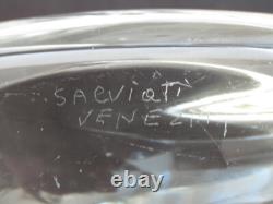 Murano Glass One of a Kind Handblown Signed 9.75 Round Bird Sculpture