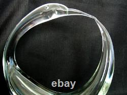 Murano Glass One of a Kind Handblown Signed 9.75 Round Bird Sculpture