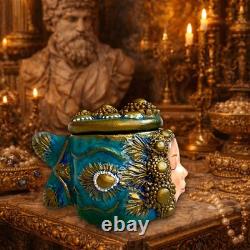 Mythical Sea Goddess Sculpture Box-One-of-a-Kind Collectible Art Object