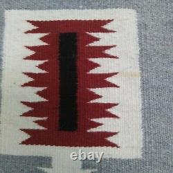 NAVAJO STORM PATTERN RUG 62x35 WithBRACKET ONE OF A KIND CENTERSTORM NICE